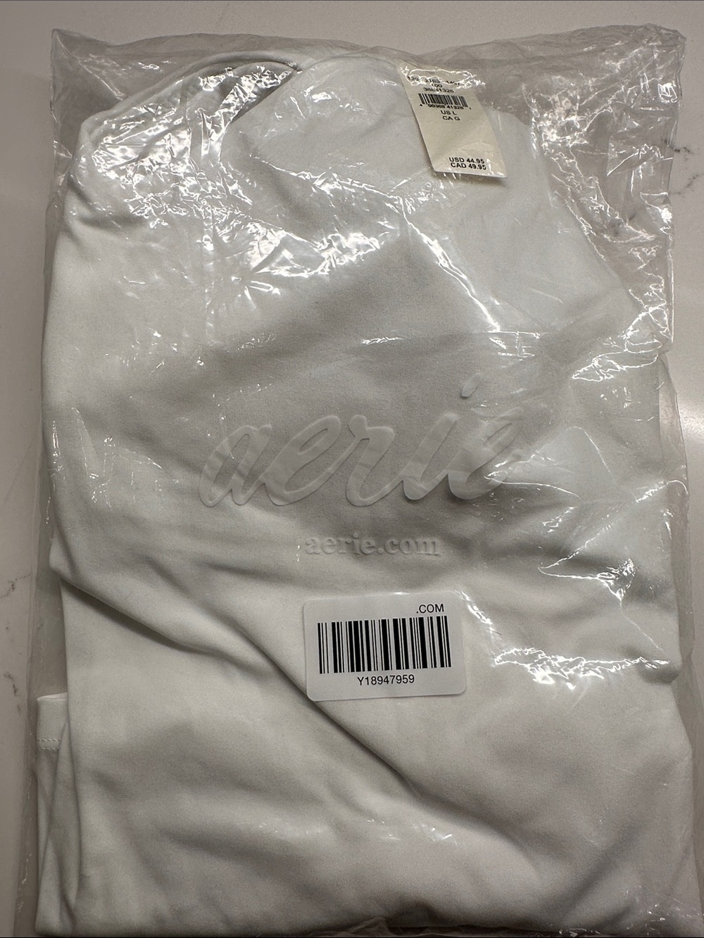 Aerie White Longline Sports Bra Tank. NWT.